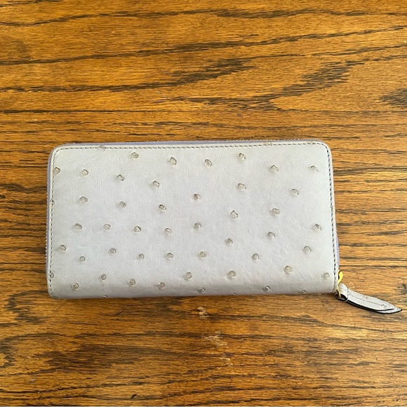 Gucci GG Marmont Ostrich Leather All Around Zippy Wallet W/Dustbag - Picture 3 of 16